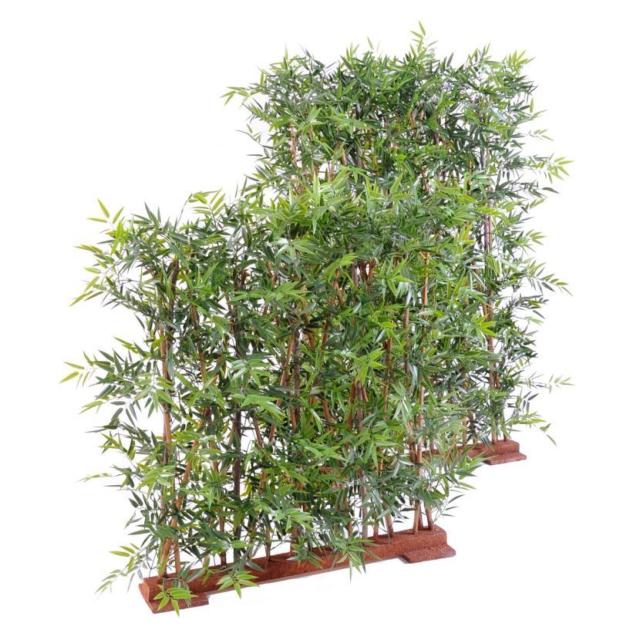 Bambou Artificiel Japanese PLAST Haie UV Socle 90 - Bambou Artificiel Japanese PLAST Haie Dense UV Socle 90